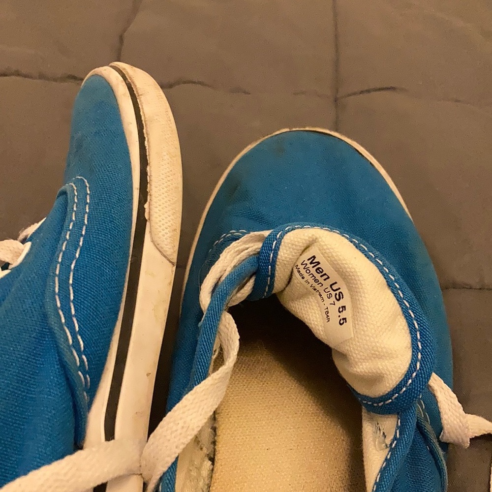 Solid Blue Vans